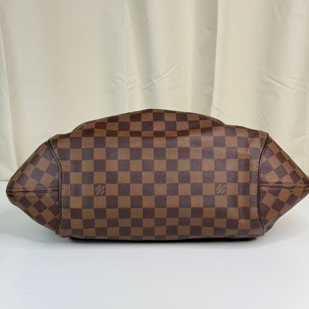 Louis Vuitton Damier Ebene Sistina GM Shoulder Bag Brown Checkerboard Pattern - Picture 6 of 10